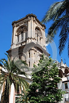 Granada cathedral bell tower.