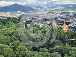 Granada city view, city skyline, albaicin, Spain , Andalucia