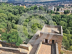 Granada city view, city skyline, albaicin, Spain , Andalucia