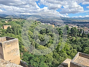 Granada city view, city skyline, albaicin, Spain , Andalucia