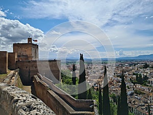 Granada city view, city skyline, albaicin, Spain , Andalucia