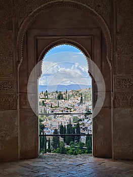 Granada city view, city skyline, albaicin, Spain , Andalucia