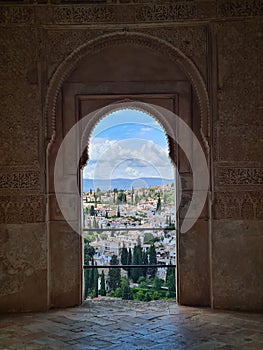 Granada city view, city skyline, albaicin, Spain , Andalucia