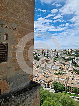 Granada city view, city skyline, albaicin, Spain , Andalucia