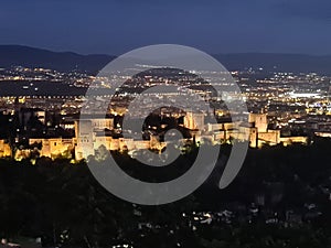 Granada city view, city skyline, albaicin, Spain , Andalucia