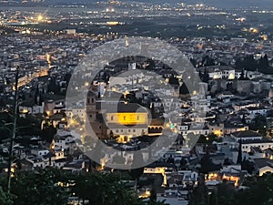 Granada city view, city skyline, albaicin, Spain , Andalucia