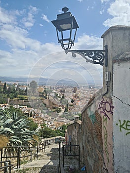 Granada city view, city skyline, albaicin, Spain , Andalucia