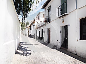 Granada old town buildings