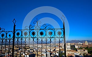 Granada skyline view from Albaicin in Spain