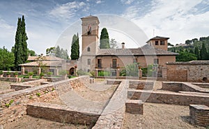 Granada, Spain - Alhambra Palace and City of Granada