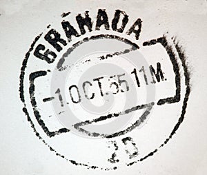 Granada Spain Postmark photo