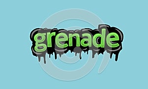 GRANADE background writing vector design