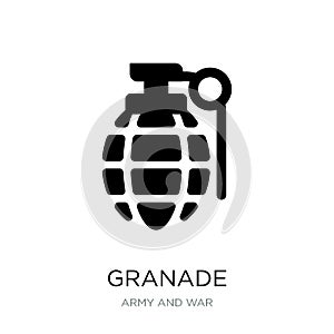 granade icon in trendy design style. granade icon isolated on white background. granade vector icon simple and modern flat symbol photo