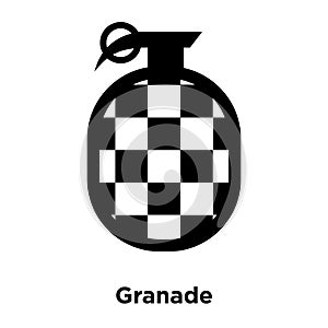 Granade icon vector isolated on white background, logo concept o