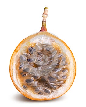 Granadilla fruit isolated on white background