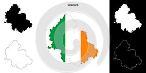 Granard outline map