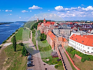 Granaries of Grudziadz at Wisla river photo