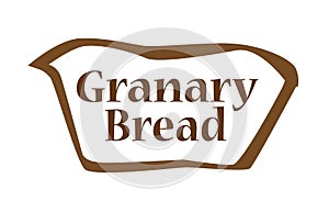Granary Bread Outline shape
