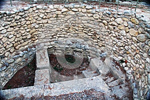 Granary Near the Entrance of the Palace of Knossos on Crete, Greece.