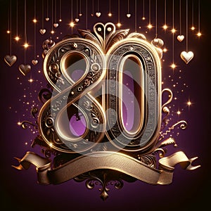 Grand 80th Anniversary Celebration with Golden Flair