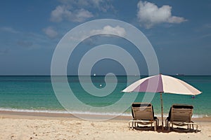 On Grand Anse beach. St. George`s, Grenada