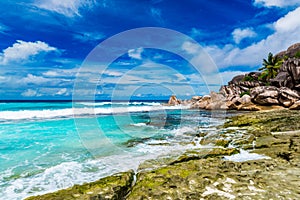 Grand Anse, La Digue island. The Seychelles photo