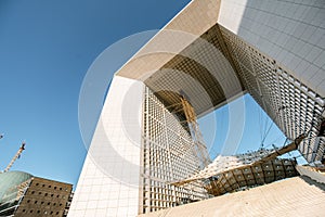 Grand Arch in La Defense region of Paris