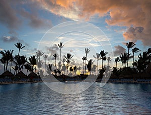 Grand Bahia Principe Hotel Pool at Sunrise