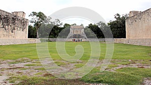 Grand Ballcourt, northward view, Chichen-Itza, Yucatan, Mexico