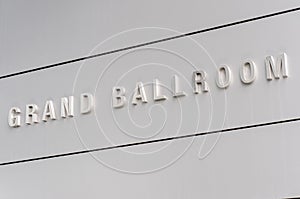 Grand Ballroom sign