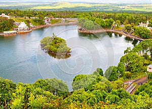 Grand Bassin crater lake on Mauritius.