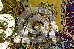 Grand Bazaar ceiling in Istanbul photo