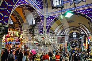 Grand Bazaar in Istanbul, Turkey