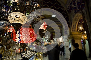 Grand Bazaar Istanbul - Turkish lantern souvenirs