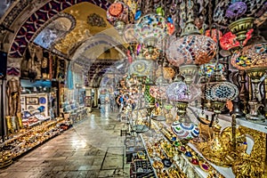 Grand Bazaar for shopping in Istanbul,Turkey
