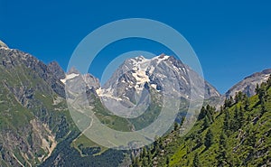 Grand Bec and surrounding mountains, France