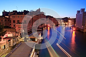 Grand canal from Accademia bridge, Venice photo