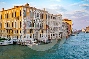 The Grand Canal in the Accademia district, Venice