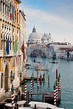 Grand Canal, Basilica di Salute, Venice, Italy photo