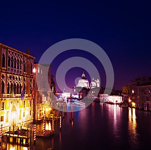 Grand Canal on a clear night