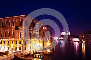 Grand Canal on a clear night