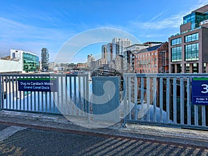 Grand Canal Dock area of Dublin