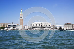 Grand Canal and Doge`s palace and Campanile in Piazza di San Mar photo