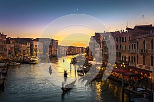 Grand Canal from Rialto Bridge, Venice