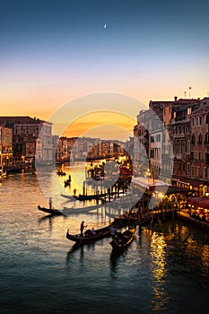 Grand Canal from Rialto Bridge, Venice