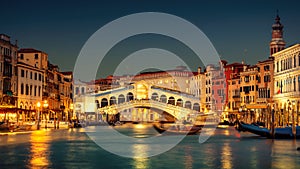 Grand Canal and Rialto Bridge, Venice