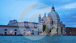 Grand Canal and Santa Maria della Salute church in Venice