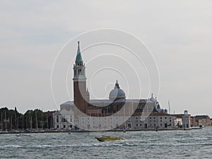 The Grand Canal in Venice displays beautiful Italian architecture