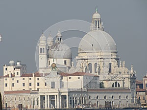 The Grand Canal in Venice displays beautiful Italian architecture