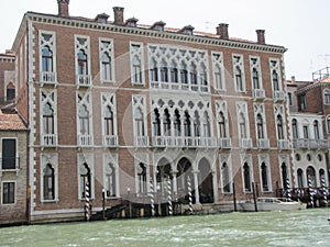 The Grand Canal in Venice displays beautiful Italian architecture